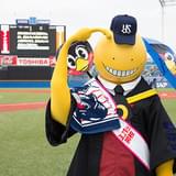 明治神宮球場を訪問した殺せんせー