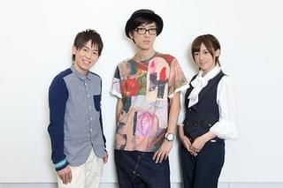 「乱歩奇譚 Game of Laplace」メインキャスト（左より山下大輝、櫻井孝宏、高橋李依）