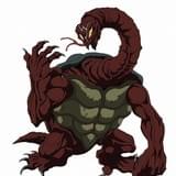 ジンメン(CV:大塚芳忠)：もっとも残酷な手段を用いるデーモン。喰らった人間の顔が甲羅に浮かび上がる。首が長く、相手に巻き付くことができるほど。手から高熱を発し、相手を焼きつけることができる。