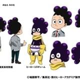 峰田実(CV:広橋涼) お調子者でとにかく女好き。普段は強気な姿勢を見せつつも少しでもピンチになると途端に臆病になる。対象にくっついたら離れないボールのような物質を頭から生み出すことができる“個性”を持つ。