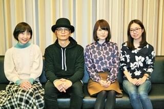 アフレコ収録に臨んだ花澤香菜、 浅沼晋太郎、矢作紗友里、平松晶子