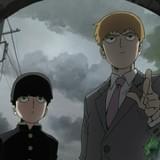 主人公・モブ(CV.伊藤節生)と師匠・霊幻新隆(CV.櫻井孝宏)