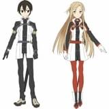 キャラクターデザイン画（キリト&アスナ）