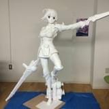 「甲鉄城のカバネリ」ヒロイン・無名の等身大立体像が完成 「カバネリ&バッテリー展」に展示