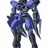 シュヴァルベ・グレイズ（石動機）：以前マクギリスが搭乗していた機体を石動が引き継ぎ、使用している。高出力のシュヴァルベ・グレイズは、操作に精密性が求められるが石動は見事に乗りこなしている。