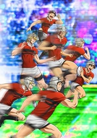 ラグビーアニメ「ALL OUT!!」神高メンバーが聖地・花園を目指して疾走する新ビジュアル完成