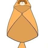 イベントで参加者に配布された「モフモフたぬきポンチョ」