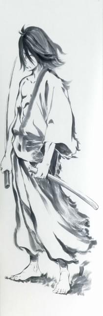 血煙の石川五ェ門」監督・小池健が描く五ェ門の掛け軸が「ISETAN