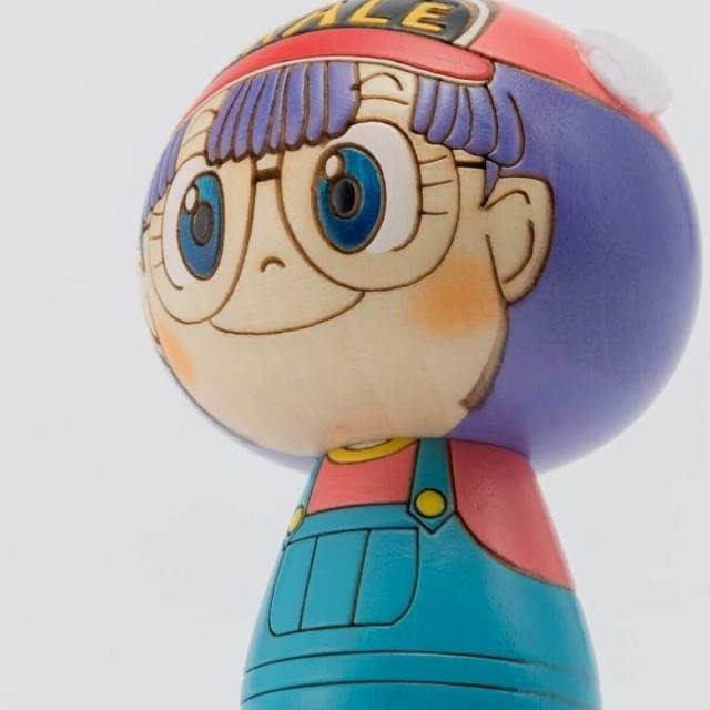 卯三郎こけし　ガッチャン×3 赤　Dr.スタンプ　アラレちゃん　廃盤品 卯三郎こけし ガッチャン×3 赤 Dr.スタンプ アラレちゃん 廃盤品