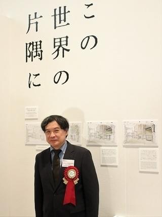 内覧会に出席した片渕須直監督