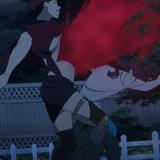 血しぶき舞うバトルシーン