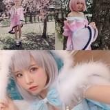 「ダウンタウンDX」では雪の衣装（下）、 「サンデー・ジャポン」ではサクラの衣装を着用