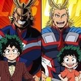 劇場版「ヒロアカ」4D版、過去と現在のデク&オールマイトを描いたポストカードを限定配布