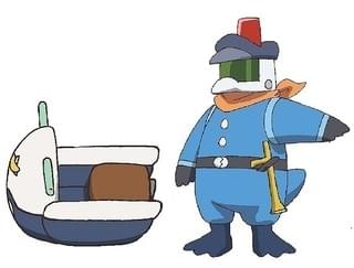 警備隊員とパトロールカー