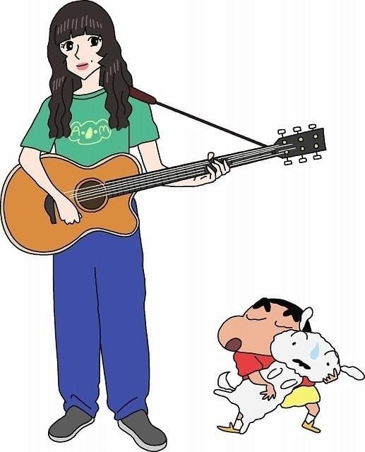 あいみょん「映画クレしん」に本人役で出演 コラボLINEスタンプも発売