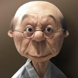 自由廊が手がけたリアル波平