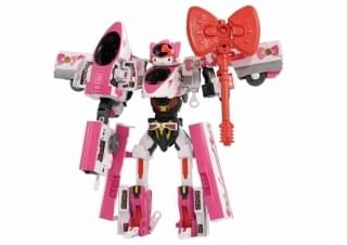 コラボプラレール「シンカリオン ハローキティ」3月発売 キティマスク＆リボンステッキ装着可能