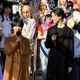 高畑充希&菜々緒、“コスプレの聖地”名古屋・大須観音で、コスプレイヤーたちを質問攻め