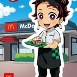 炭治郎らがマクドナルドのクルーに！