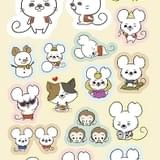 「名もなきねずみの本」オリジナルシール