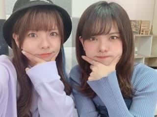 松田利冴さんと松田颯水さんの2ショット写真。どちらが利冴さんかアニメハックTV内で明かされている