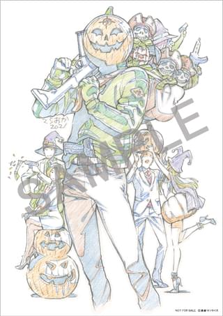 入場特典の「マフティーハロウィン」A5イラストシート