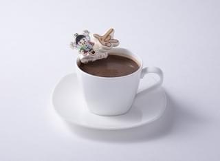 期間限定メニュー「まことちゃん ホットチョコレート」