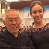 鈴木敏夫プロデューサーと滝沢カレン(神田伯山襲名披露パーティーにて)