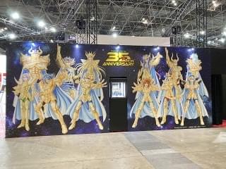 東映アニメーションブースの壁面展示