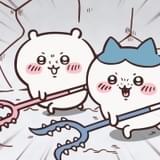 さすまたを構えるちいかわ＆ハチワレ