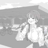 モノクロで描かれたティザーイラスト（第1フェーズ）