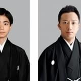 (左から)市川染五郎、市川團子、市川猿之助、松本幸四郎