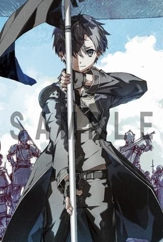 2週目入場特典「原作イラスト:abec描き下ろしポストカード」キリト