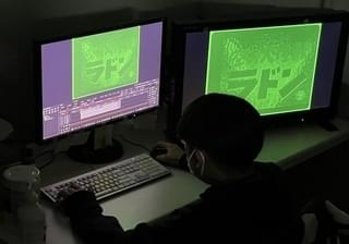 3原色合成の様子(筆者撮影)