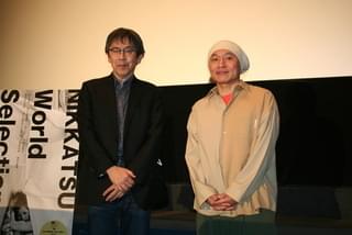 湯浅政明監督(右)とフィルムアーキビストのとちぎあきら氏