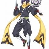 中央:二ノ曲宗牙(CV:石毛翔弥)/右端:二ノ曲ポ之助(CV:新井里美)