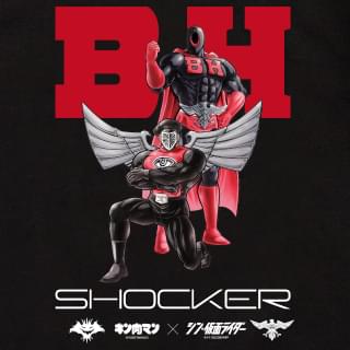 「シン・仮面ライダー」×「キン肉マン」SHOCKERの下級構成員が公式超人化 Tシャツ3種を販売