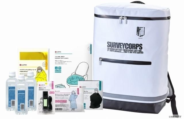 進撃の巨人」調査兵団の防災グッズ発売 保存食缶で名ゼリフオマージュ