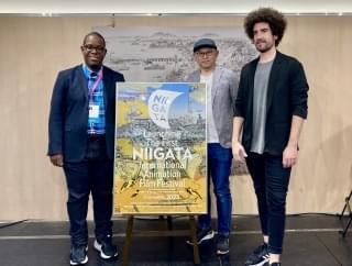 新潟国際アニメーション映画祭コンペ出品作「ヴァンパイア・イン・ザ・ガーデン」「ユニコーン・ウォーズ」「オパール」会見