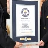 授与された認定証