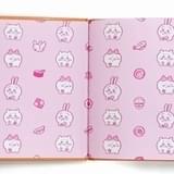 見返しにはちいかわ、ハチワレ、うさぎがいっぱい