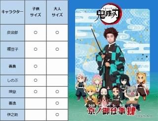 扮装写真イメージ（左）と扮装の一覧