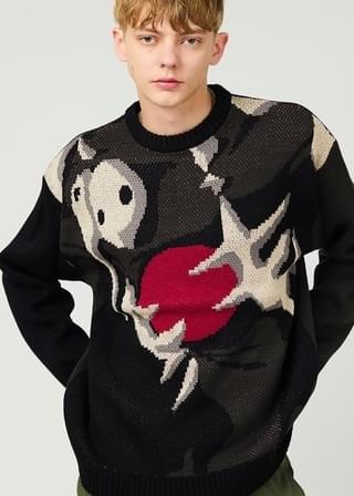 第4使徒(ヱヴァンゲリヲン新劇場版)／ウォッシャブルジャカードニット