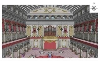 3DCGで制作した主城・広間