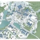 皇都シーエンジス城の全景（俯瞰）