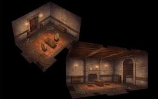 皇都外れの一室（夜）