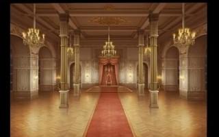 エルミティ王国の王城・夜会ホール（夜）