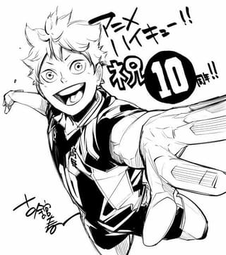 古舘春一氏のお祝いイラスト