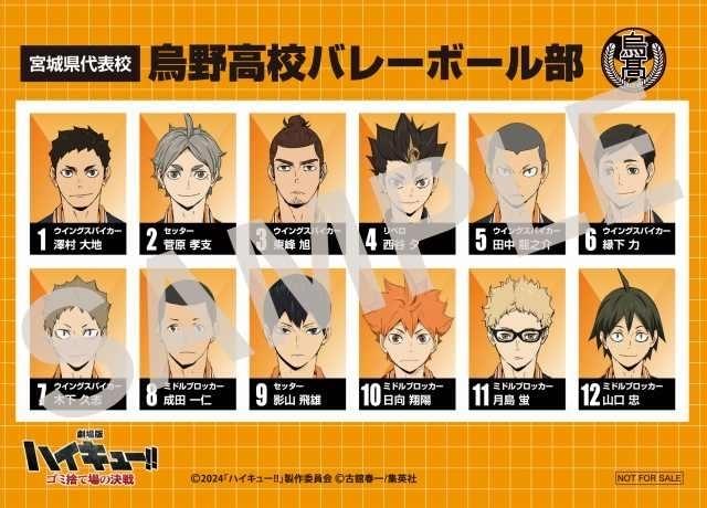 劇場版ハイキュー!!」興収100億円突破 5月3日から第6弾入場特典「選手