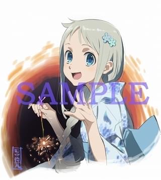 「劇場版 あの花」店舗共通特典のイラスト色紙